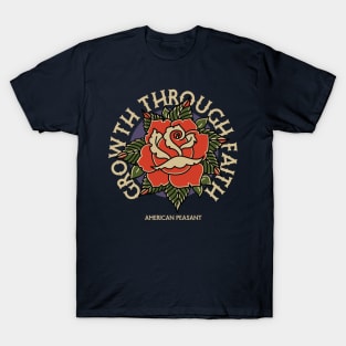 Christian Apparel Clothing Gifts - Growth Through Faith T-Shirt